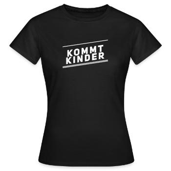 lasst uns anfangen - Frauen T-Shirt - Schwarz - Vorne - AI Model Female 172 dark (172cm)