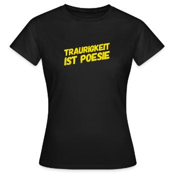 Trauer befreit - Frauen T-Shirt - Schwarz - Vorne - AI Model Female 172 dark (172cm)