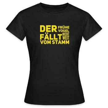 in der Nähe des Stammes - Frauen T-Shirt - Schwarz - Vorne - AI Model Female 172 dark (172cm)