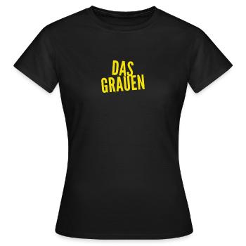 das Grauen bin ich - Frauen T-Shirt - Schwarz - Vorne - AI Model Female 172 dark (172cm)