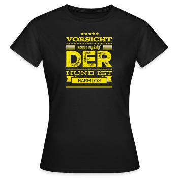 gefährliches Frauchen - Frauen T-Shirt - Schwarz - Vorne - AI Model Female 172 dark (172cm)