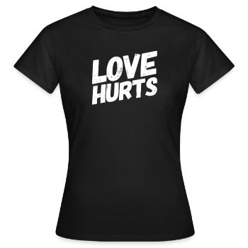 L’amour et la douleur - T-shirt Femme - noir - Devant - AI Model Female 172 dark (172cm)