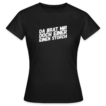 That surprises me - Women's T-Shirt - black - Front - AI Model Female 172 dark (172cm)