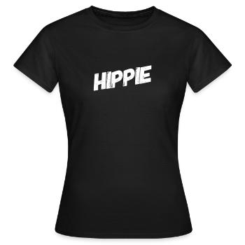 Hippies sind genial - Frauen T-Shirt - Schwarz - Vorne - AI Model Female 172 dark (172cm)