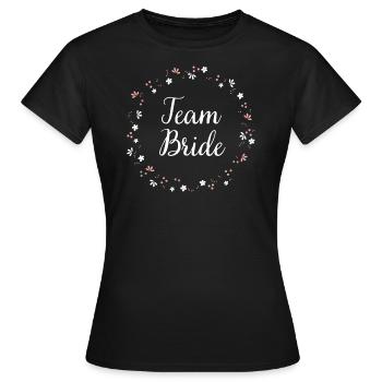 Team Bride | Hen night - Women's T-Shirt - black - Front - AI Model Female 172 dark (172cm)