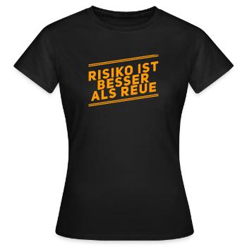 Je préfère le risque - T-shirt Femme - noir - Devant - AI Model Female 172 dark (172cm)