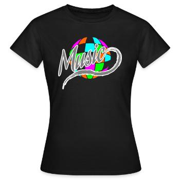 DJ - T-shirt Femme - noir - Devant - AI Model Female 172 dark (172cm)