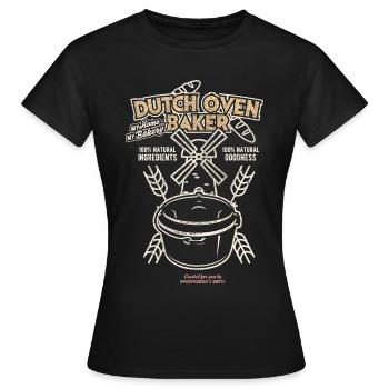 Dutch Oven Baker - Women's T-Shirt - black - Front - AI Model Female 172 dark (172cm)
