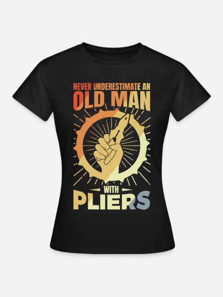 Alter Elektroniker - Frauen T-Shirt - Schwarz