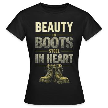 Femmes soldats Femmes soldats - T-shirt Femme - noir - Devant - AI Model Female 172 dark (172cm)