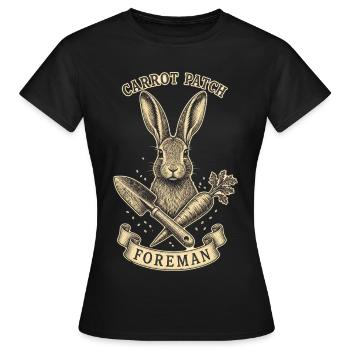 CARROT PATCH FOREMAN - Women's T-Shirt - black - Front - AI Model Female 172 dark (172cm)