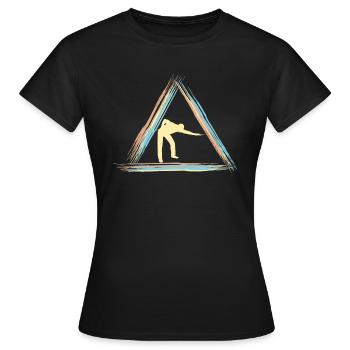 Billard - Frauen T-Shirt - Schwarz - Vorne - AI Model Female 172 dark (172cm)