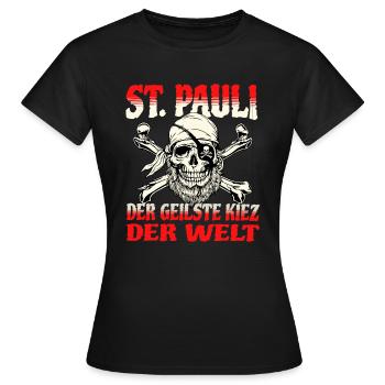 St. Pauli Hambourg Fanartikel St. Pauli - T-shirt Femme - noir - Devant - AI Model Female 172 dark (172cm)
