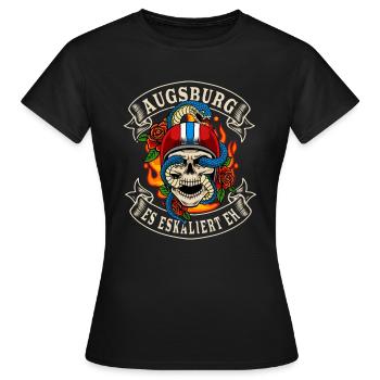 Augsburg biker cadeau il escalade de toute façon Augsburg - T-shirt Femme - noir - Devant - AI Model Female 172 dark (172cm)