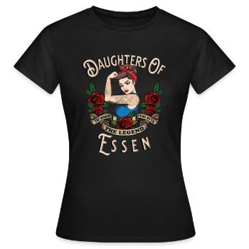 Essen Frau Geschenk filles d’Essen Frauen - T-shirt Femme - noir - Devant - AI Model Female 172 dark (172cm)