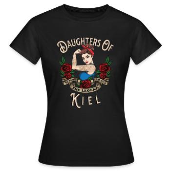 Kiel Frau Geschenk filles de Kiel Frauen - T-shirt Femme - noir - Devant - AI Model Female 172 dark (172cm)