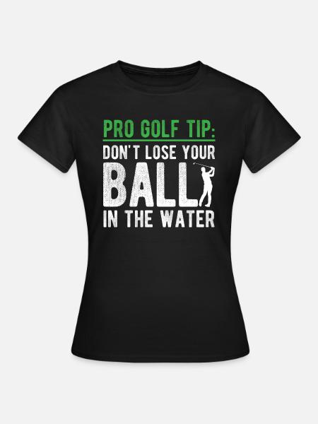 Golfplatz zum Golfen Golf - Frauen T-Shirt - Schwarz