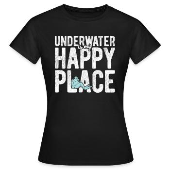Apnoetaucher Freitaucher Taucher - Frauen T-Shirt - Schwarz - Vorne - AI Model Female 172 dark (172cm)