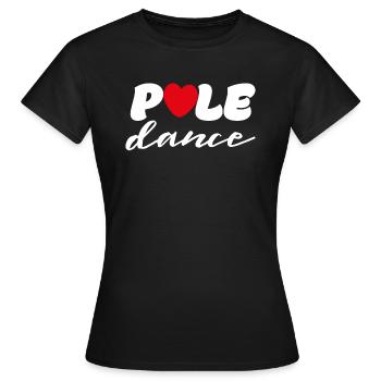 Pole Dance Fitness Pole Pole Dancer cadeau - T-shirt Femme - noir - Devant - AI Model Female 172 dark (172cm)