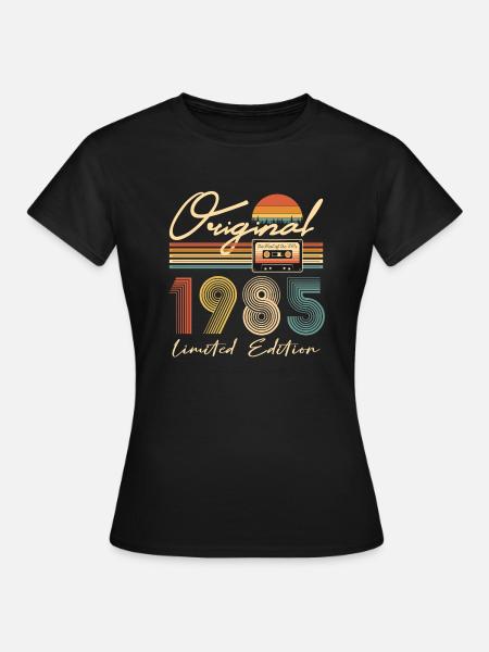 40 ° compleanno originale 1985 40 anni regalo - Dame-T-shirt - sort