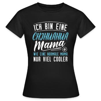 Chihuahua Mama - Frauen T-Shirt - Schwarz - Vorne - AI Model Female 172 dark (172cm)