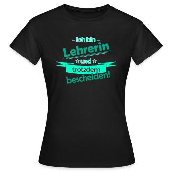 professeur - T-shirt Femme - noir - Devant - AI Model Female 172 dark (172cm)