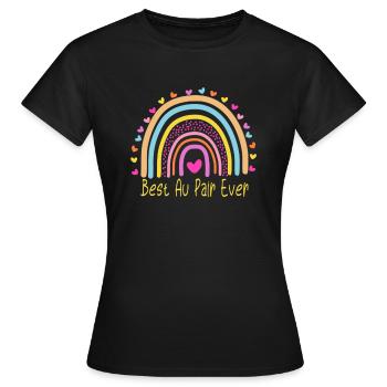 Fille au pair - T-shirt Femme - noir - Devant - AI Model Female 172 dark (172cm)