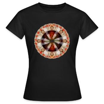 Indianisches Mandala - Frauen T-Shirt - Schwarz - Vorne - AI Model Female 172 dark (172cm)