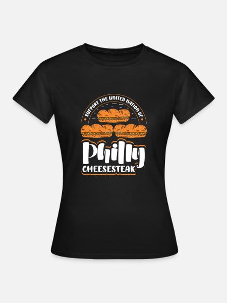 Philly Cheesesteak Sandwich - Frauen T-Shirt - Schwarz