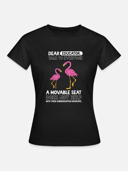 Flamingo Kita Kindergarten 2023 - Frauen T-Shirt - Schwarz