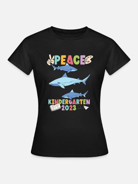 Hai Peace Kindergarten 2023 - Frauen T-Shirt - Schwarz