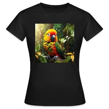 Parrot - Women's T-Shirt - black - Front - AI Model Female 172 dark (172cm)