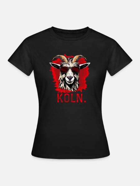 Köln Geissbock - Frauen T-Shirt - Schwarz