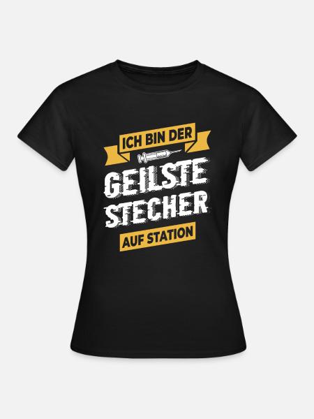 Krankenschwester Krankenpfleger - Frauen T-Shirt - Schwarz