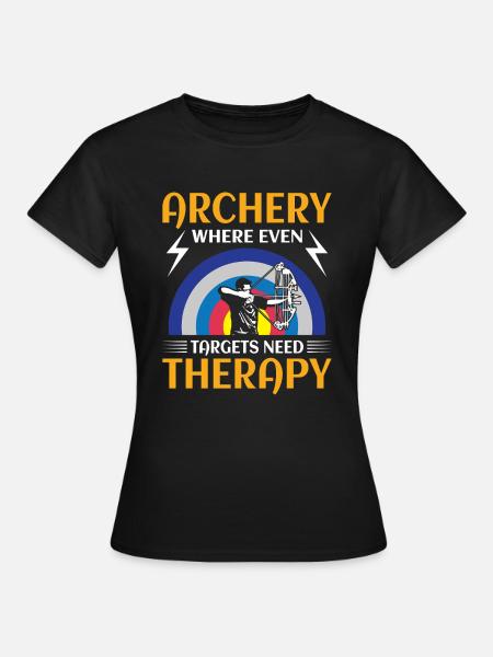 Bogenschießen Bogenschütze - Frauen T-Shirt - Schwarz