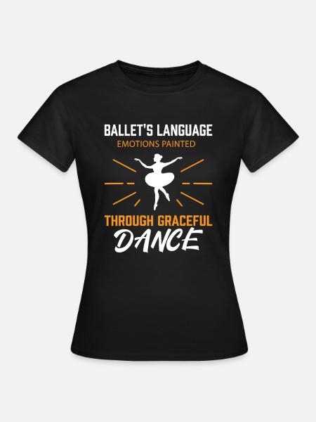 Ballerina Ballett mädchen - Frauen T-Shirt - Schwarz