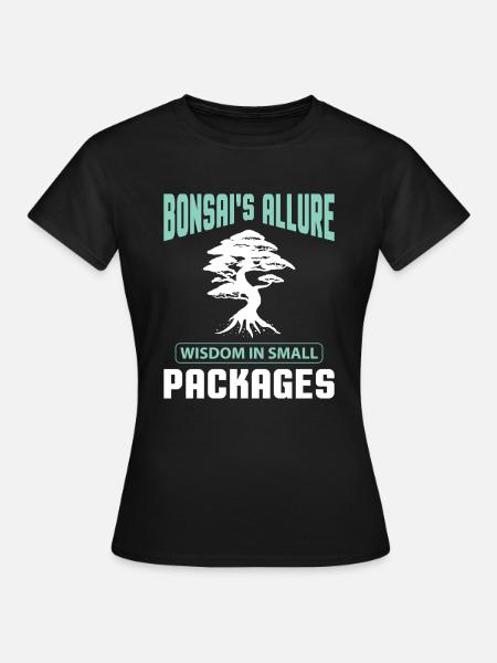 Bonsai Tree - Frauen T-Shirt - Schwarz