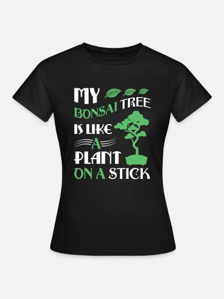 Bonsai Tree - Frauen T-Shirt - Schwarz