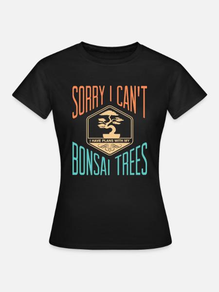 Bonsai Tree - Frauen T-Shirt - Schwarz