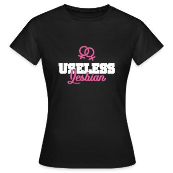 Lesbienne - T-shirt Femme - noir - Devant - AI Model Female 172 dark (172cm)
