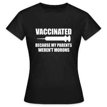 Impfung Immunsystem Eltern Geschenk - Frauen T-Shirt - Schwarz - Vorne - AI Model Female 172 dark (172cm)