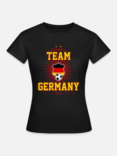 Team Germany - Frauen T-Shirt - Schwarz