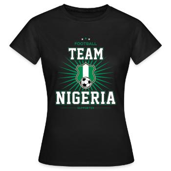 Nigéria - T-shirt Femme - noir - Devant - AI Model Female 172 dark (172cm)