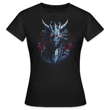 Fantasy Dragon - Women's T-Shirt - black - Front - AI Model Female 172 dark (172cm)
