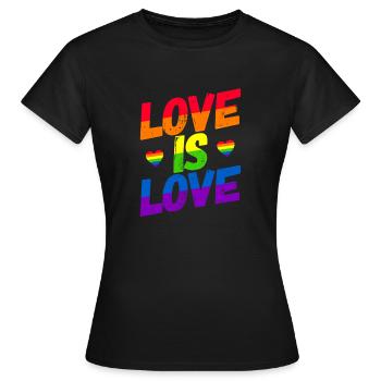 Homosexuality LGBT CSD Gay Pride - Women's T-Shirt - black - Front - AI Model Female 172 dark (172cm)