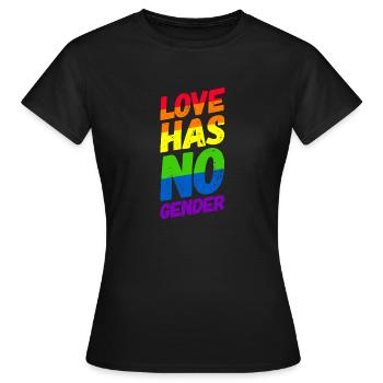 Homosexuality LGBT CSD Gay Pride - Women's T-Shirt - black - Front - AI Model Female 172 dark (172cm)