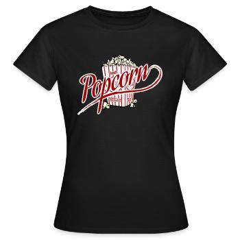 pop-corn - T-shirt Femme - noir - Devant - AI Model Female 172 dark (172cm)