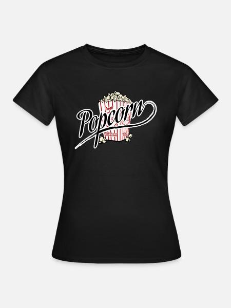 Popcorn - Frauen T-Shirt - Schwarz