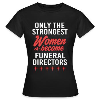 Enterrement - T-shirt Femme - noir - Devant - AI Model Female 172 dark (172cm)