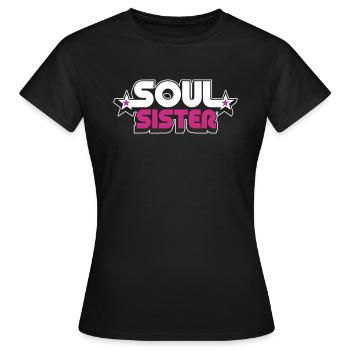 soul sister - T-shirt Femme - noir - Devant - AI Model Female 172 dark (172cm)